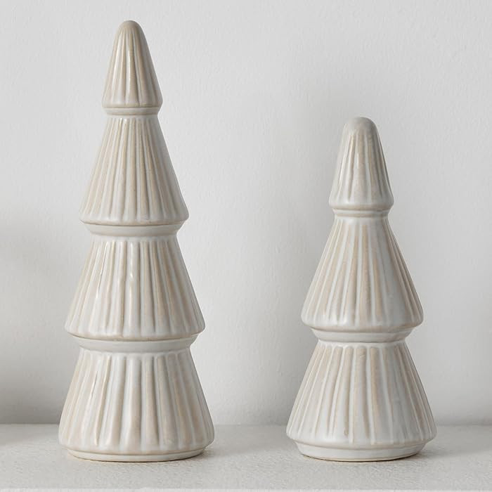 Ceramic Christmas Tree, Set of 2 | Amazon (US)