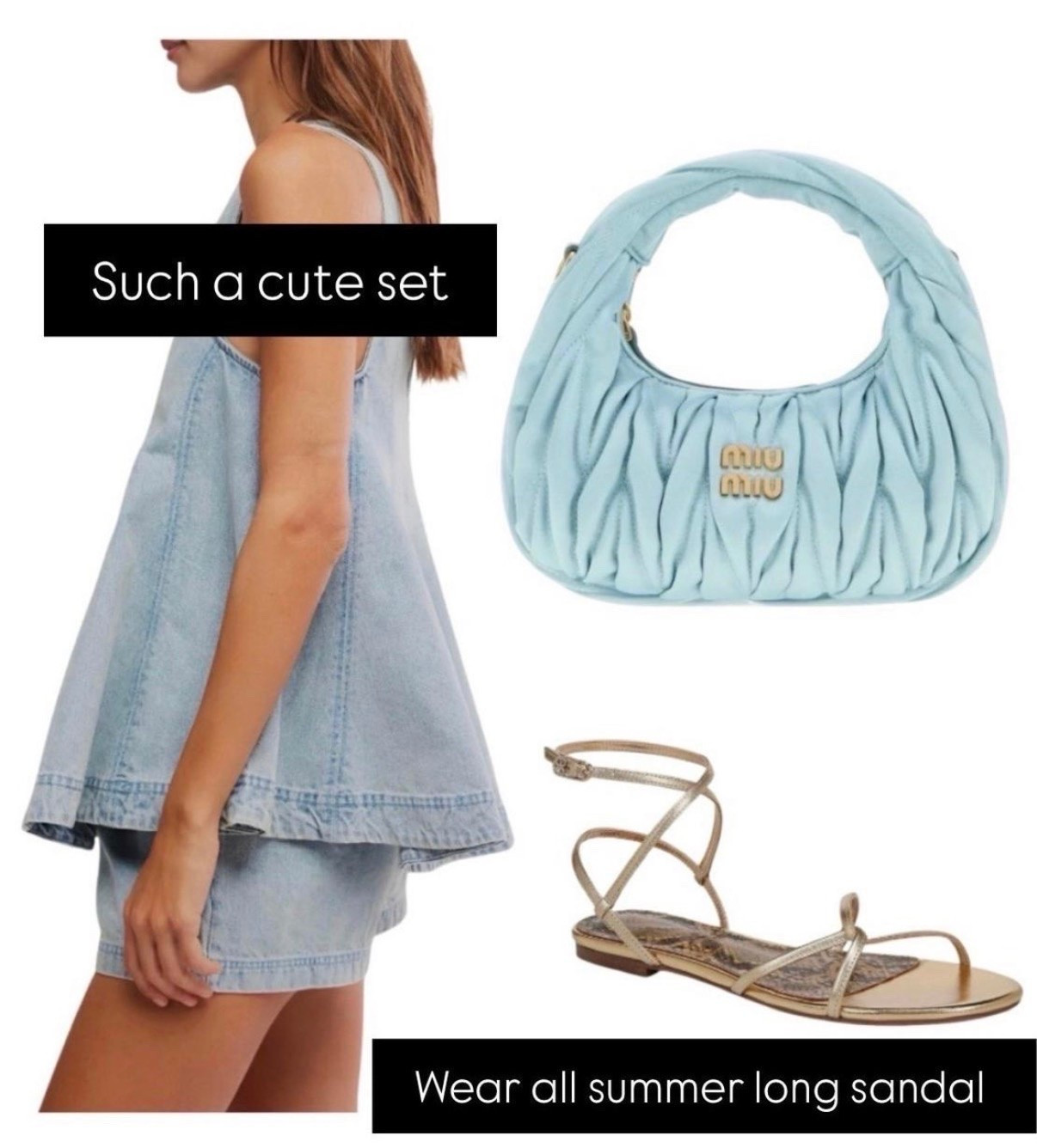 Such a cute denim set!
Miu Miu bag $600 off!

#LTKdayinmylife #LTKootd #LTKvlog