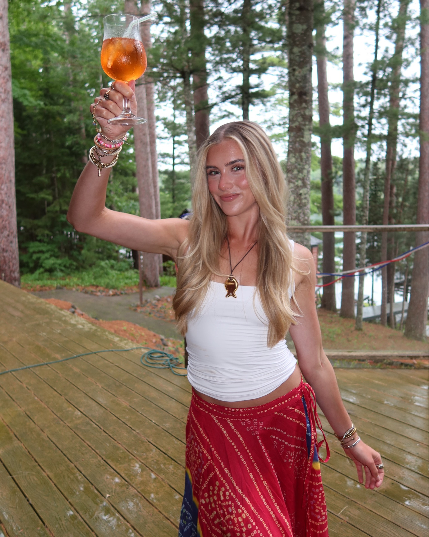 cheers to finding these pictures in my camera roll 🥂🤭 anyone else overwhelmed by their camera roll or just me? 

- My Friday night outfit in the north woods I’m wearing my PUMIEY white tank top size XS and my Ralph Lauren wrap tie midi skirt size 0 I got on @renttherunway   my code is RTRXSVOSEN50. My necklace is @Joiana Jewelry  and my shoes are from Tory Burch.

#summeroutfit #summeroutfitinspo #outfitoftheday #ootd #whatiwore

#LTKootd #LTKSeasonal #LTKdayinmylife