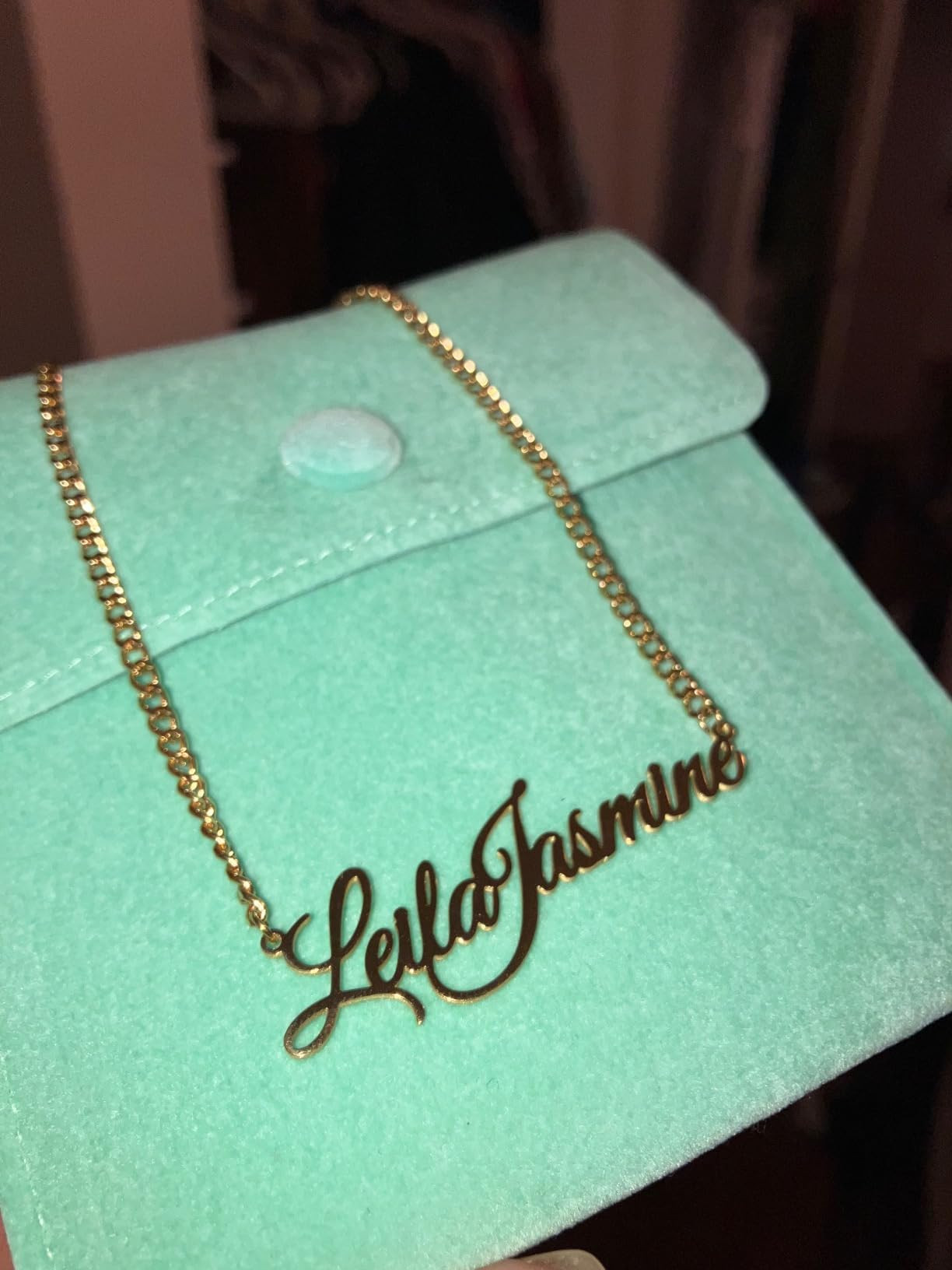EVER2000 Custom Name Necklace, 18K Gold Plated Nameplate Personalized Jewelry Gift for Women | Amazon (US)