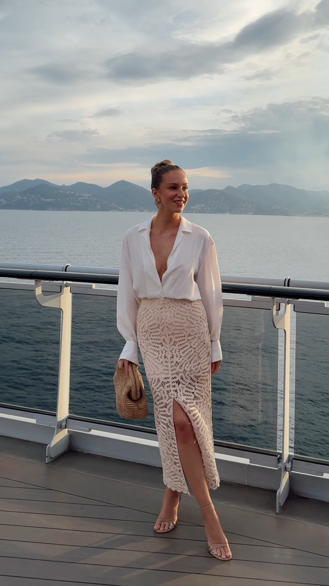 Holiday outfits, summer outfits, crochet skirt, evening outfit, nude heels, basket bag, statement earrings, summer holiday outfits 

#LTKAroundTheWorld #LTKPassport

#LTKtravel #LTKsummer #LTKuk