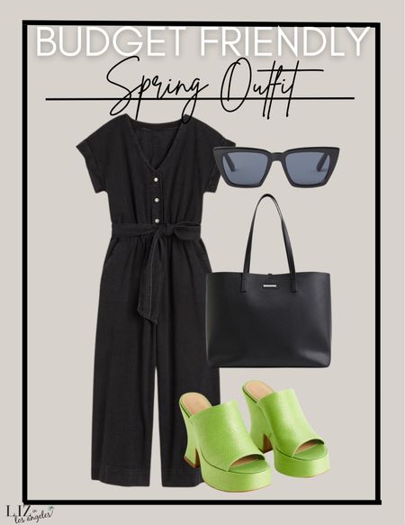 This spring outfit is a great budget find for a casual outfit or a simple spring look.  This jumpsuit is a great comfy romper paired with great colored heels to add a fun pop of color to this look. 

#LTKstyletip #LTKFind #LTKSeasonal