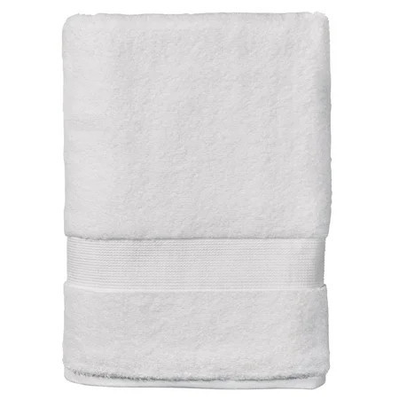 Better Homes & Gardens Signature Soft Solid Cotton Bath Towel, Arctic White | Walmart (US)