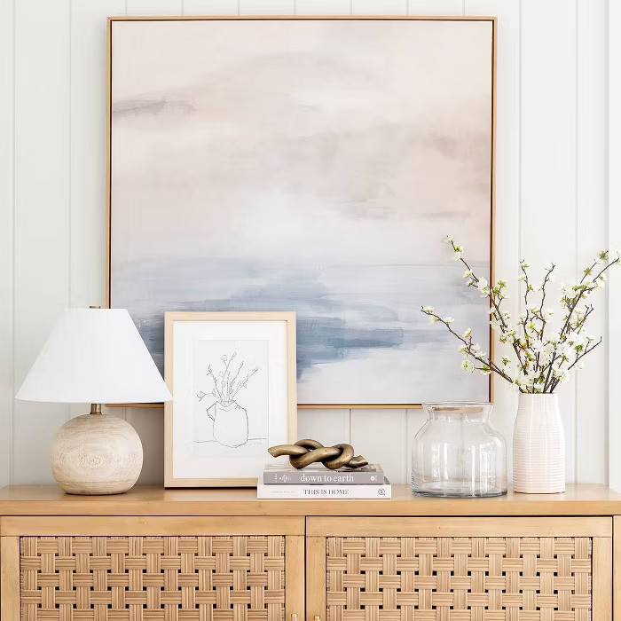 12" x 16" Flower Pot Framed Wall Art Black/White - Threshold™ designed with Studio McGee | Target