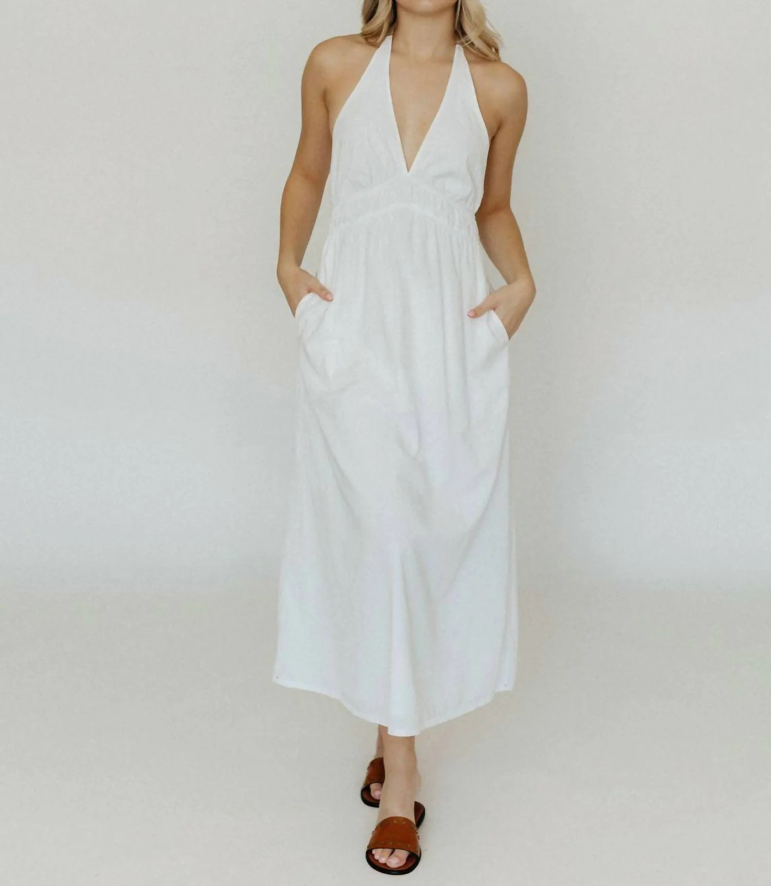 Mollie Dress In White | Shop Simon