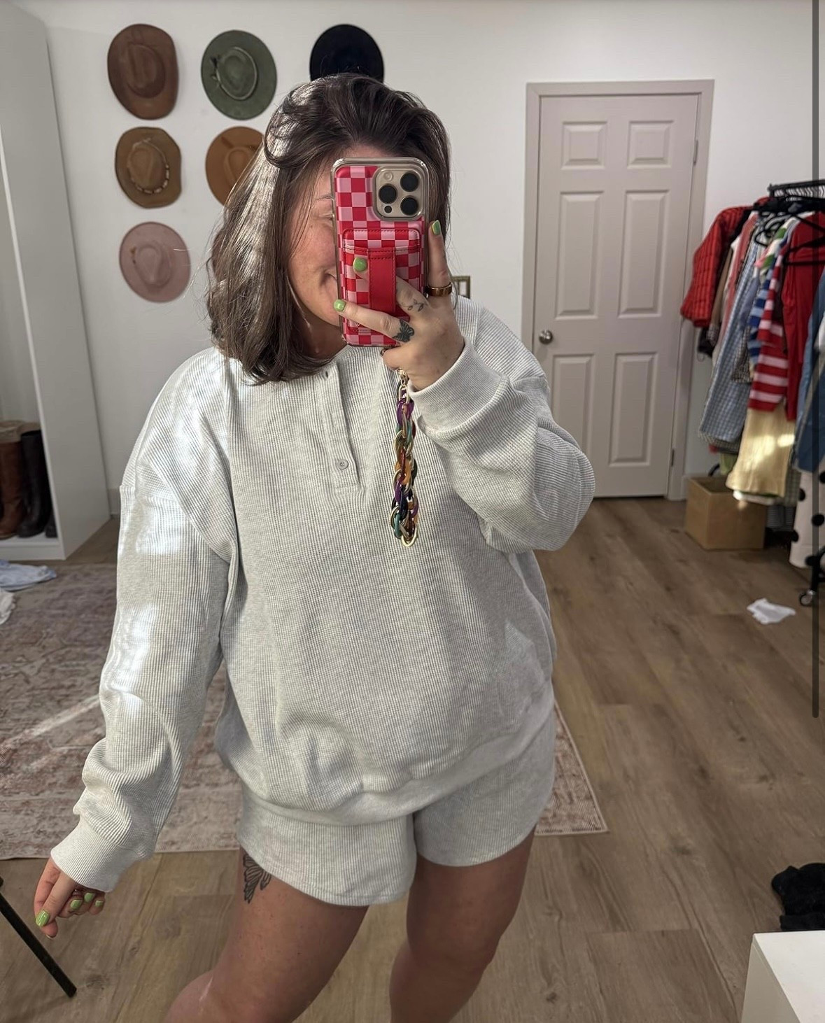 95% cotton two piece set for spring & summer! I will be LIVING in the viral set!! I’m 5’1 size 8/10 and got a large for an oversized fit!

#LTKootd #LTKSeasonal #LTKMidsize