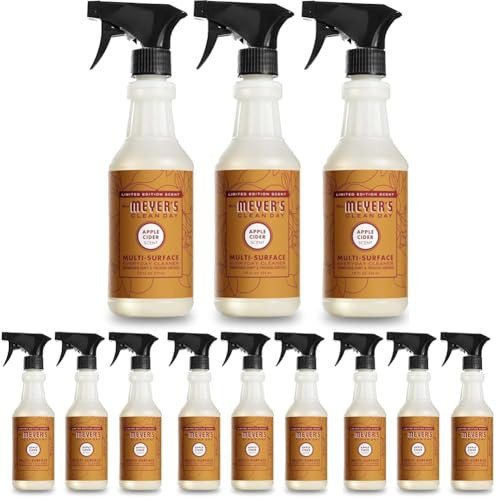 MRS. MEYER'S CLEAN DAY All-Purpose Cleaner Spray, Limited Edition Apple Cider, 16 fl. oz - Pack of 12 | Amazon (US)