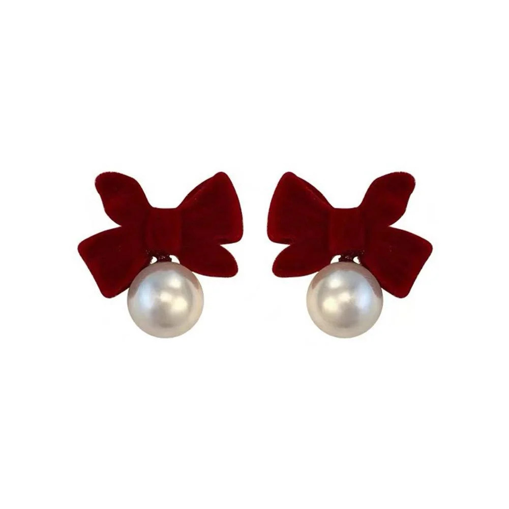 Red Bow Earrings Subtle and Sophisticated Sense J7F3 | Walmart (US)