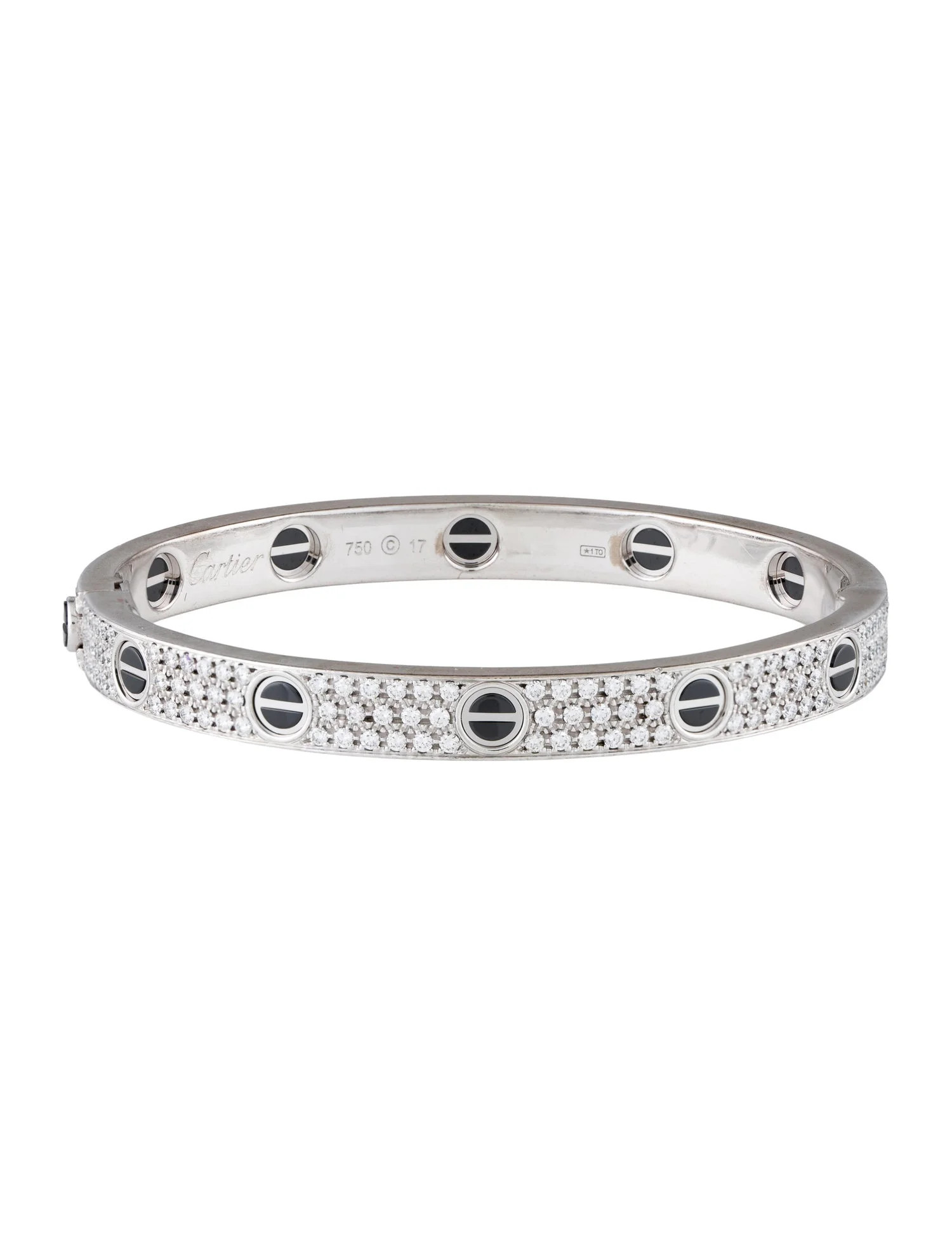 Diamond-Paved Ceramic Classic LOVE Bracelet | The RealReal
