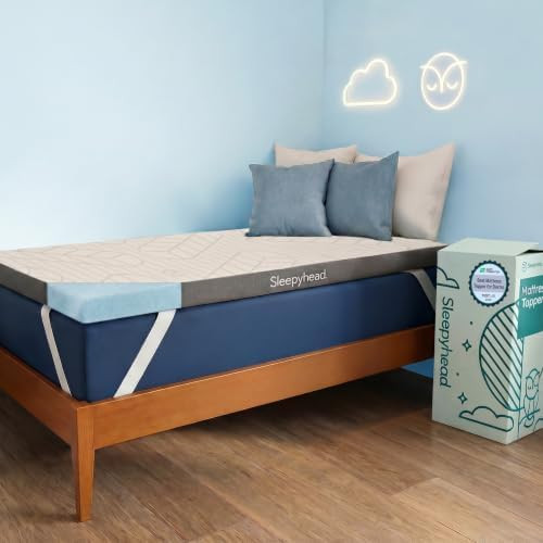Sleepyhead Twin XL Mattress Topper 3 Inch for College Dorm, Cooling Gel Memory Foam, Pressure Rel... | Amazon (US)
