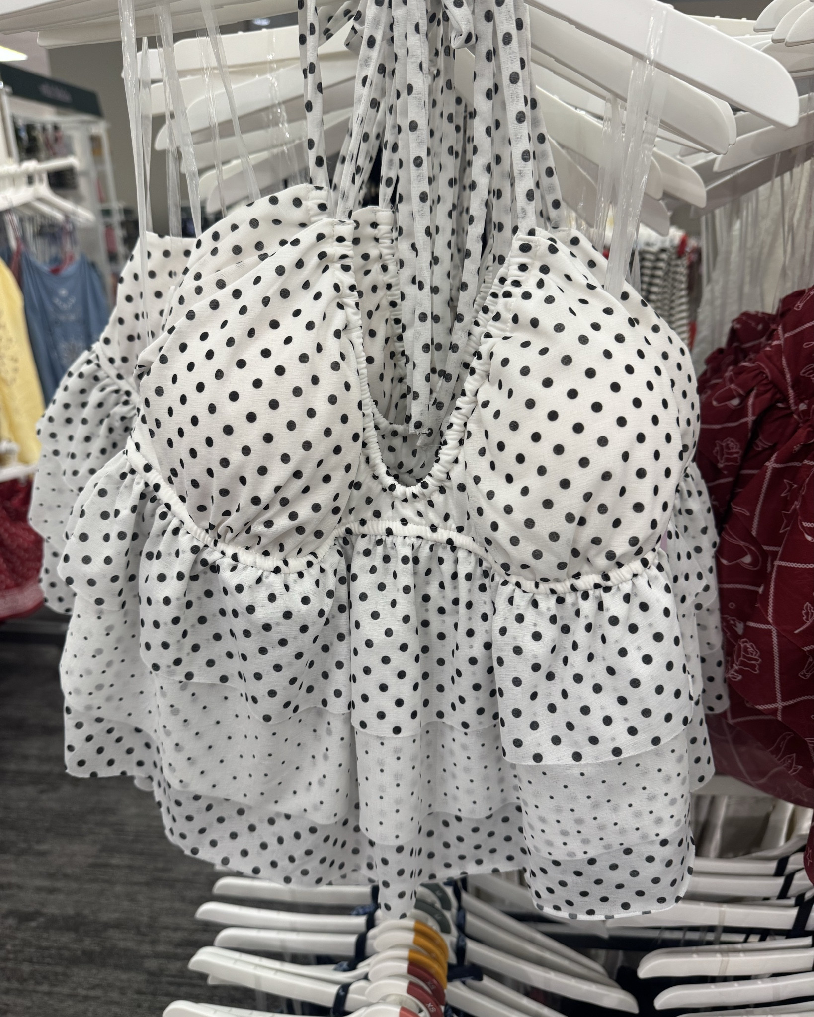 Target top find 🤍

This ruffle halter top is such a cute spring/summer staple. Lightweight, breezy, and super easy to wear. The polka dot print is so fun, and it also comes in a few other colors if you want options.

Perfect with high waisted jeans or a skirt—such an easy, put-together look ☀️

#LTKSeasonal