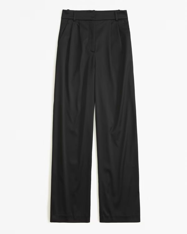 A&F Sloane Tailored Satin Sculpt Pant | Abercrombie & Fitch (UK)