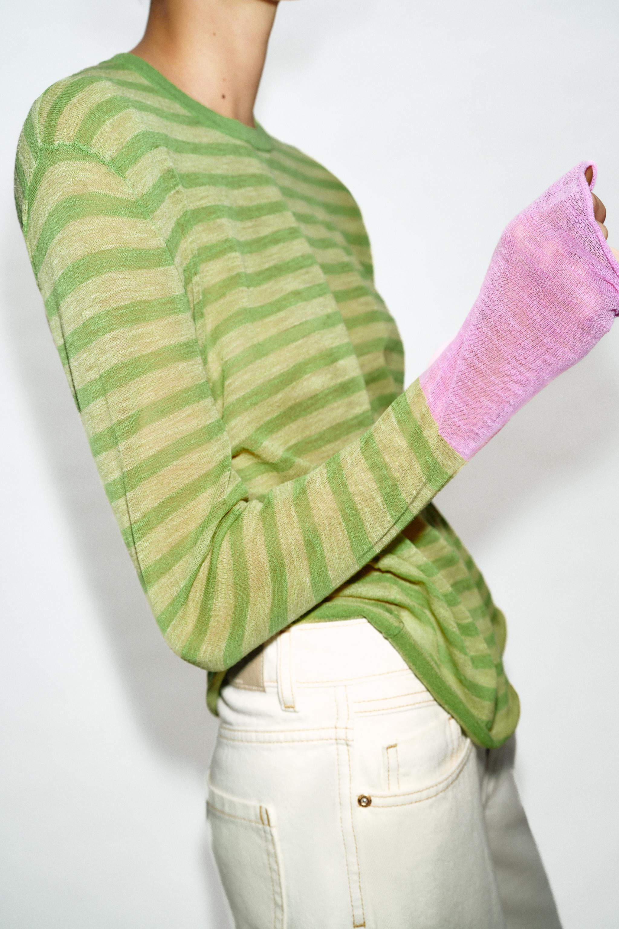 STRIPED KNIT JUMPER | Zara US