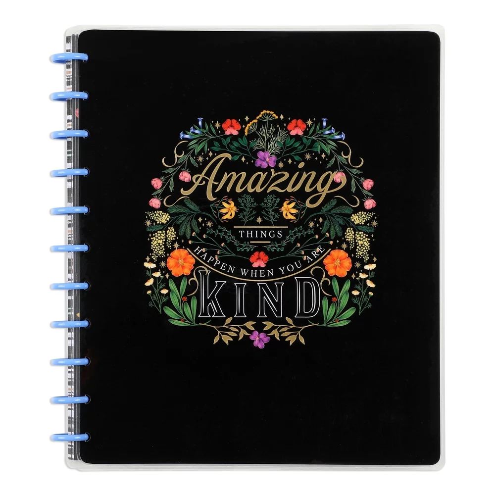Happy Planner 60 Page Dot Line/Grid Notebook with 3 Dividers, Moody Blooms, Big Sized 8.5” x 11... | Walmart (US)