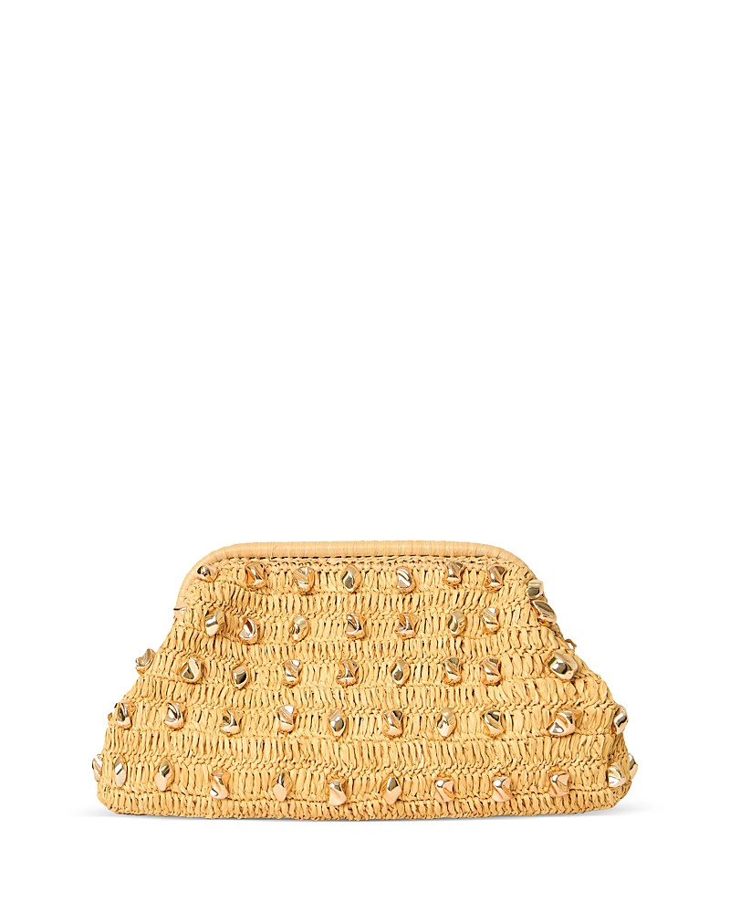 Btb Los Angeles Galia Studded Raffia Clutch | Bloomingdale's (US)