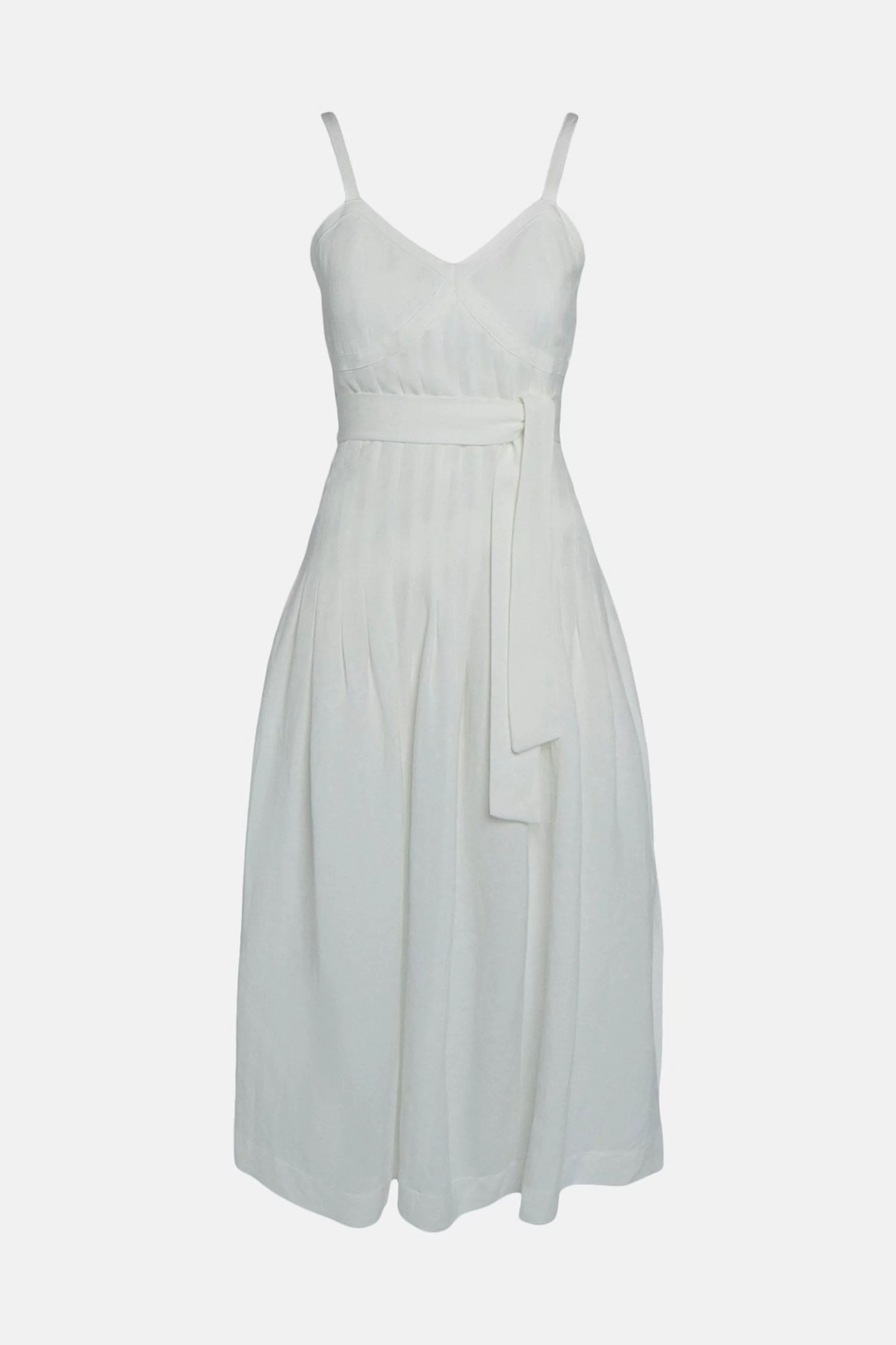 Summer Linen Blend Cami Corset Maxi Dress | Karen Millen UK & IE