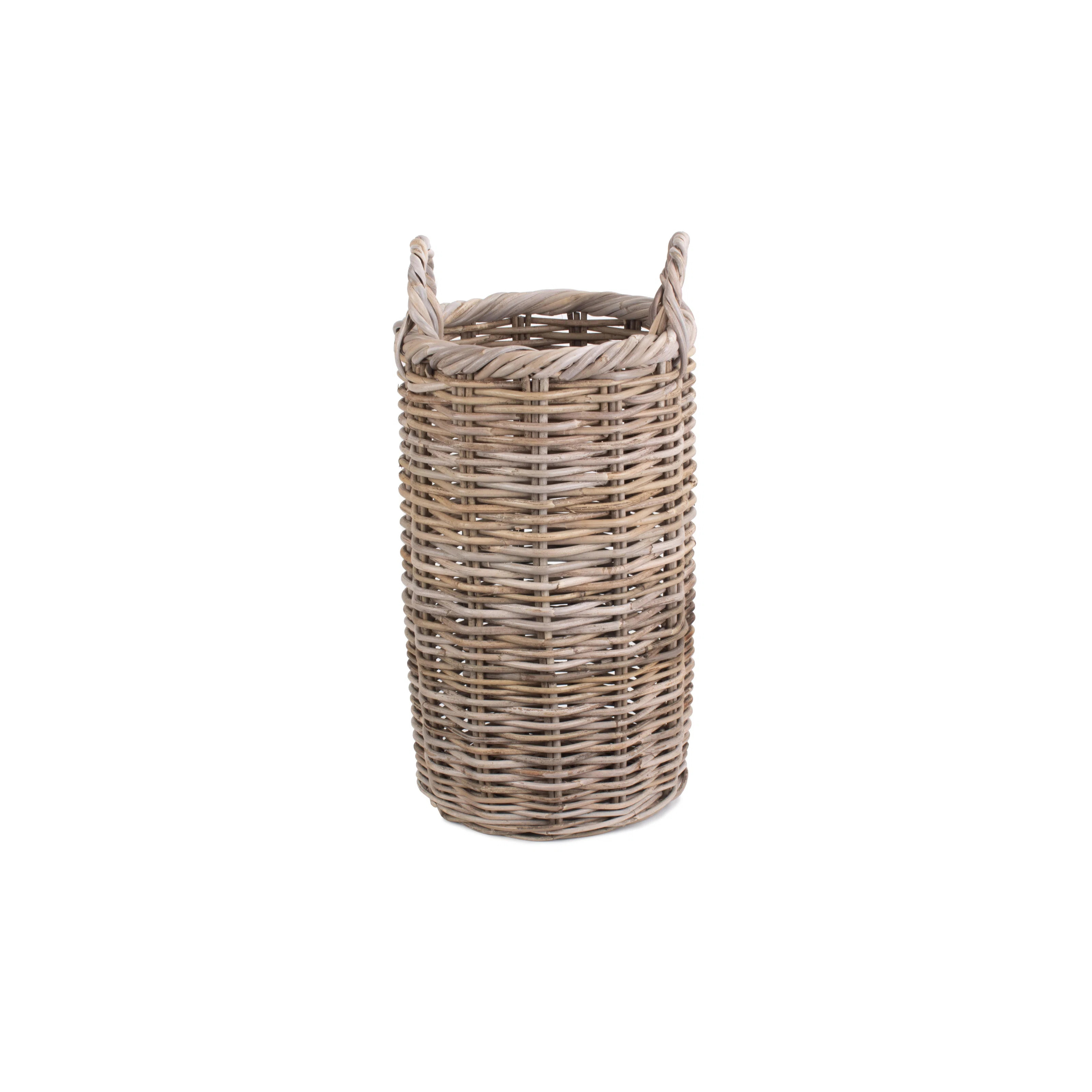 Rattan Umbrella Basket Holder | Wayfair UK