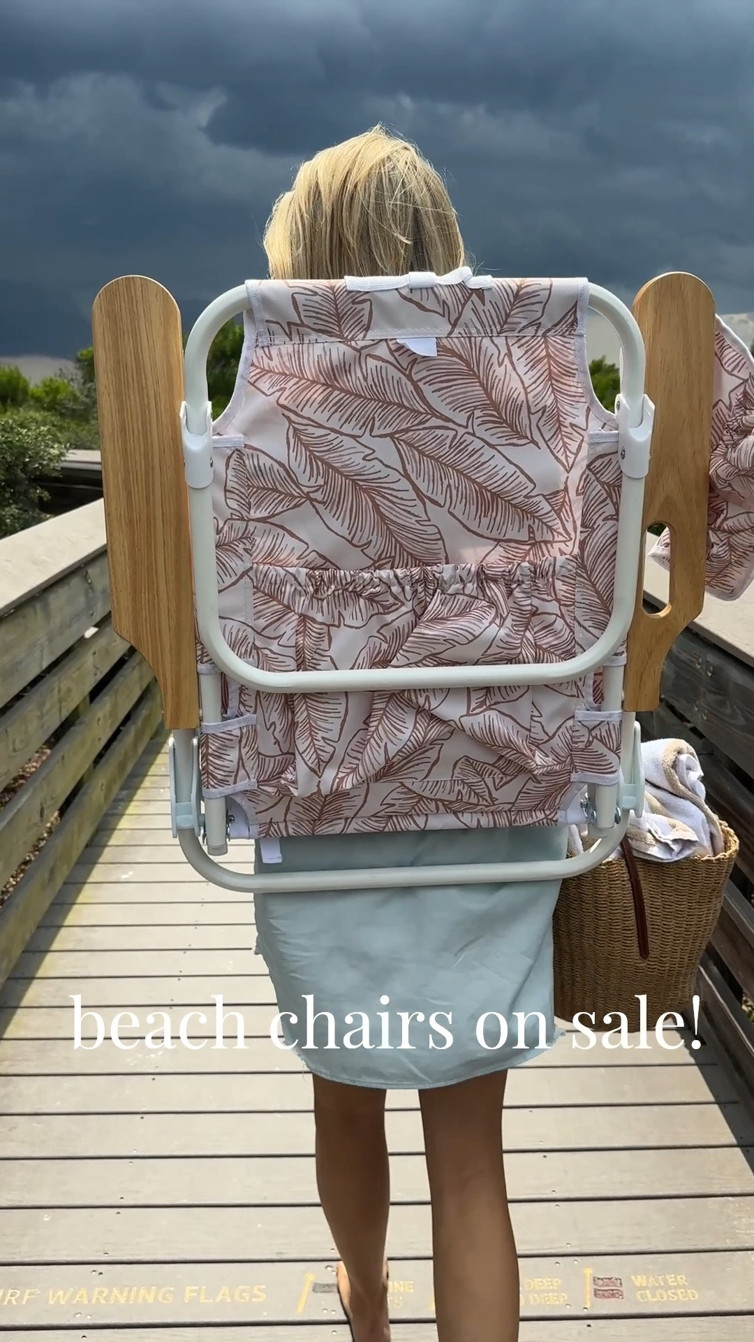 I waited for chris to finish his calls and by the time we got to the beach a storm was rolling through. We stayed anyway!  My beach chairs are on sale!!

#LTKstorytime #LTKHome #LTKTravel