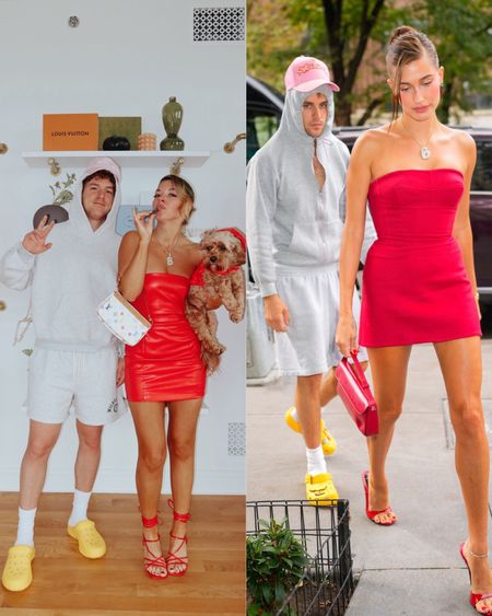 Iconic Justin & Hailey Bieber Halloween costume! with the cutest strawberry 🍓 this costume is from Walmart everything linked below! 
wearing size normal small
alex wearing size large 

couples Halloween / Halloween 2023

#LTKfindsunder100 #LTKstyletip #LTKHalloween