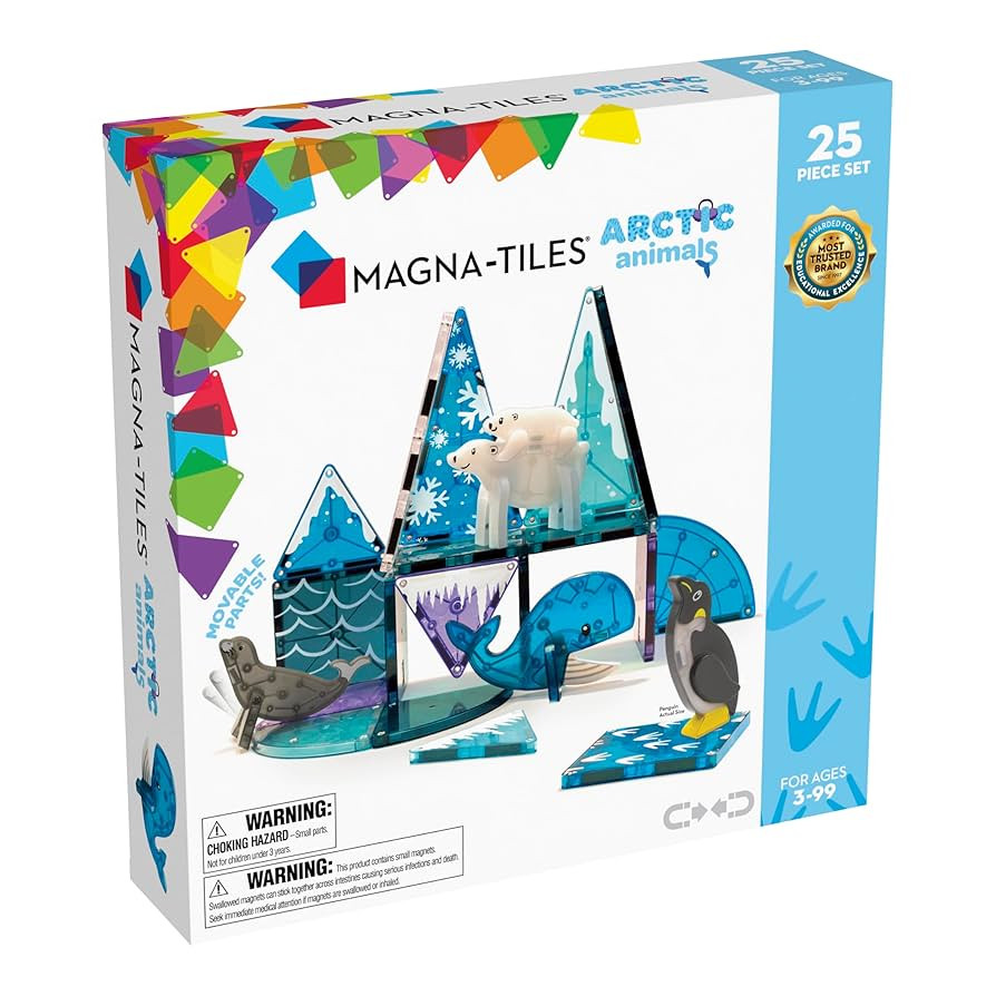 MAGNA-TILES Arctic Animals 25-Piece Magnetic Construction Set, The ORIGINAL Magnetic Building Bra... | Amazon (US)