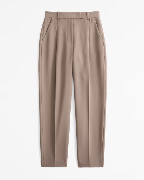 Ankle Grazing Tapered Tailored Pant | Abercrombie & Fitch (US)