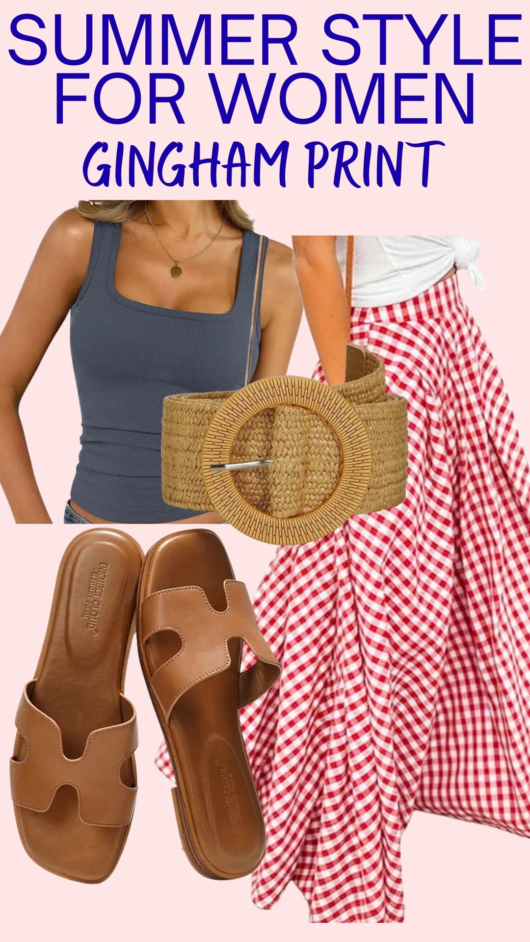 Cute Fourth of July outfit for women! Gingham skirt for the summer

#LTKootd