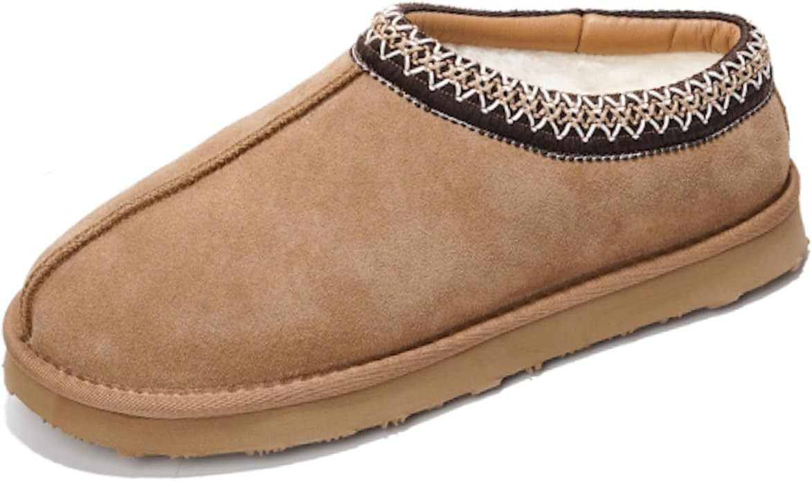 Project Cloud Mens Slippers Genuine Leather with Australian Shearling Lining & Memory Foam Insole... | Amazon (US)