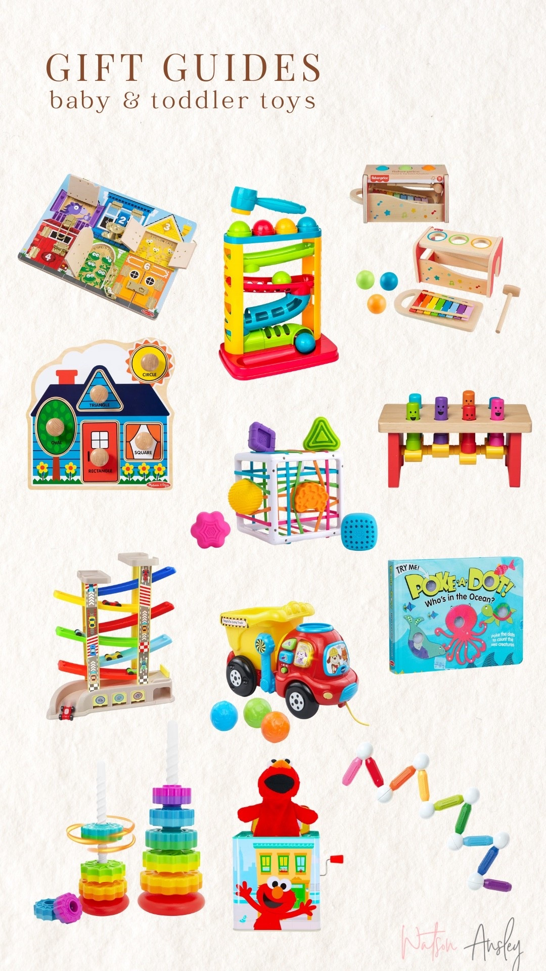 Shop these fun baby and toddler toys here for holidays gifts for your little ones! Our kids love so many of these!

Toys | puzzles | shapes | books | pop it book | xylophone | balls | trucks | cars | track | busy board | baby | toddler | kid | christmas gifts | gift guide | gift ideas | Montessori toys | fine motor skills | learning | moms



#LTKGiftGuide #LTKKids #LTKBaby