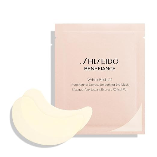 Shiseido Benefiance WrinkleResist24 - Pure Retinol Express Smoothing Eye Mask - 12 Sets of Two Ey... | Amazon (US)