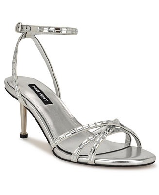 Nine West Women's Amseta Strappy Embellished Stiletto Sandals - Macy's | Macy's