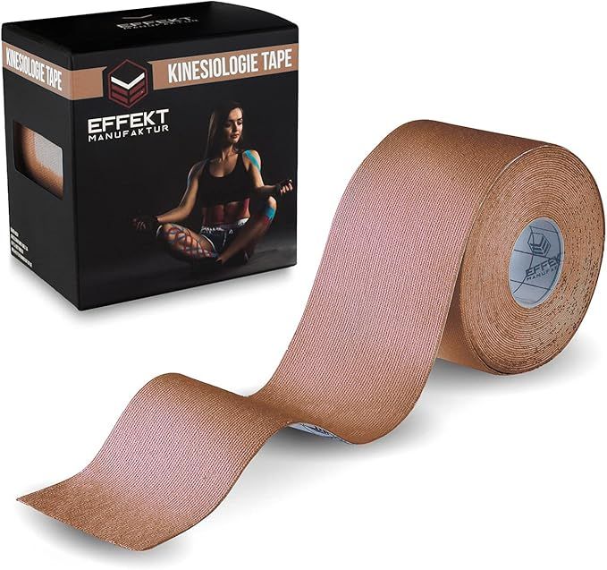 Effekt Kinesiology Tape Waterproof 16 ft x 2 in, 2 Rolls - Elastic Physio Tape for Muscle Support... | Amazon (US)