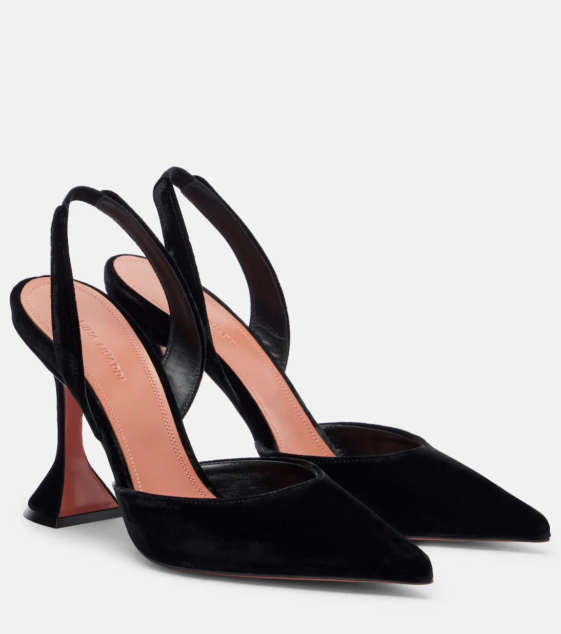 Holli 95 velvet slingback pumps | Mytheresa (UK)