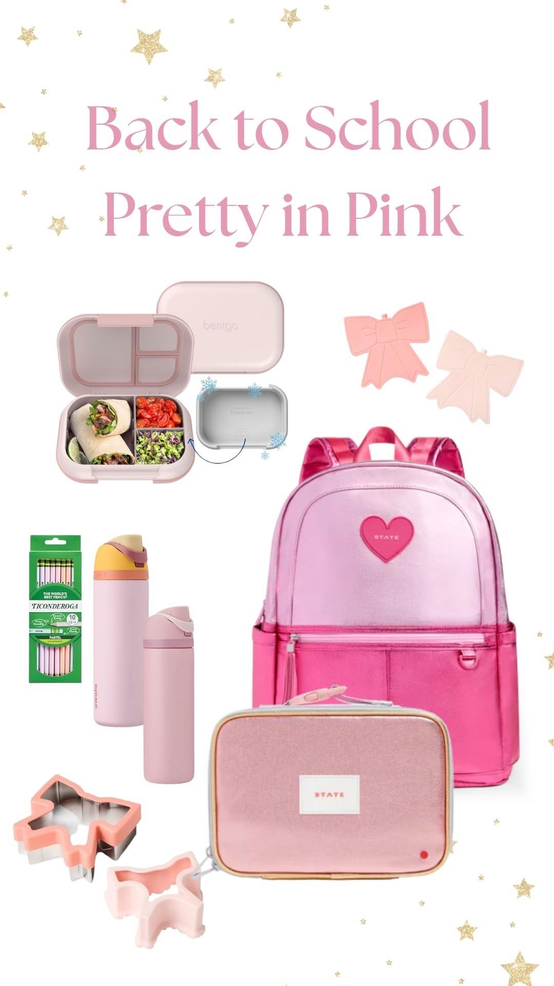 Back to School but make it PINK! 💖✨
Everything your mini needs to head back in style — from pastel pencils to the cutest bento lunch box, bow-tastic supplies, and a backpack + lunch bag set that’s almost too pretty for the school hallway. 🌟🎀 She’s organized, hydrated, and absolutely adorable. Let’s make this school year the cutest one yet!

#BackToSchool #LTKKids #LTKBackToSchool #SchoolSupplies #GirlMomStyle #PinkAesthetic #BackpackGoals #FirstDayReady #SchoolLunchGoals #LunchboxInspo #SchoolOutfitInspo #CutestSupplies #MomLife #BackToSchoolShopping #LTKUnder50 #PrettyInPink #GirlyVibes #BowObsessed #KidStyle #LunchboxLove