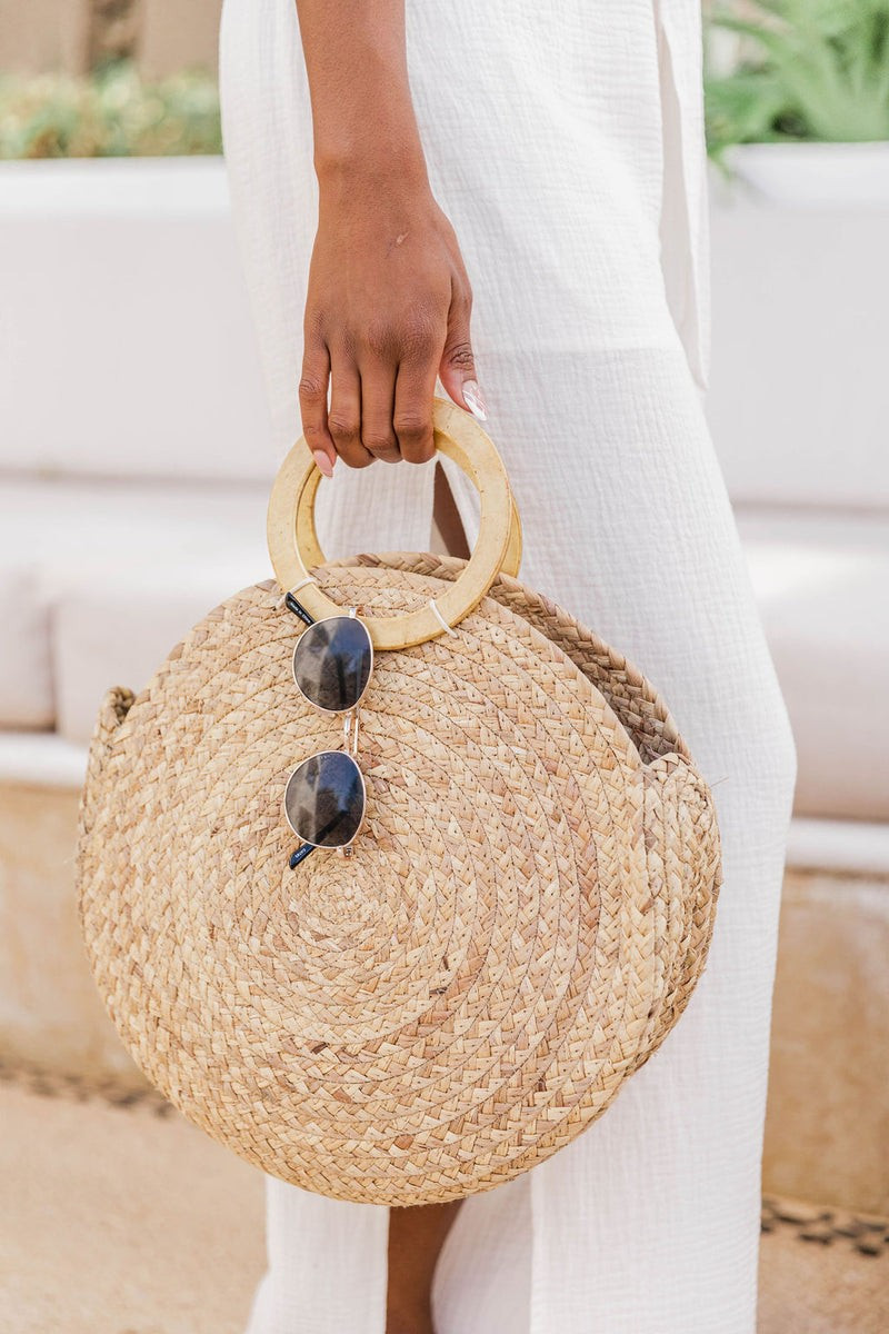 Secret Path Natural Circle Purse | The Pink Lily Boutique