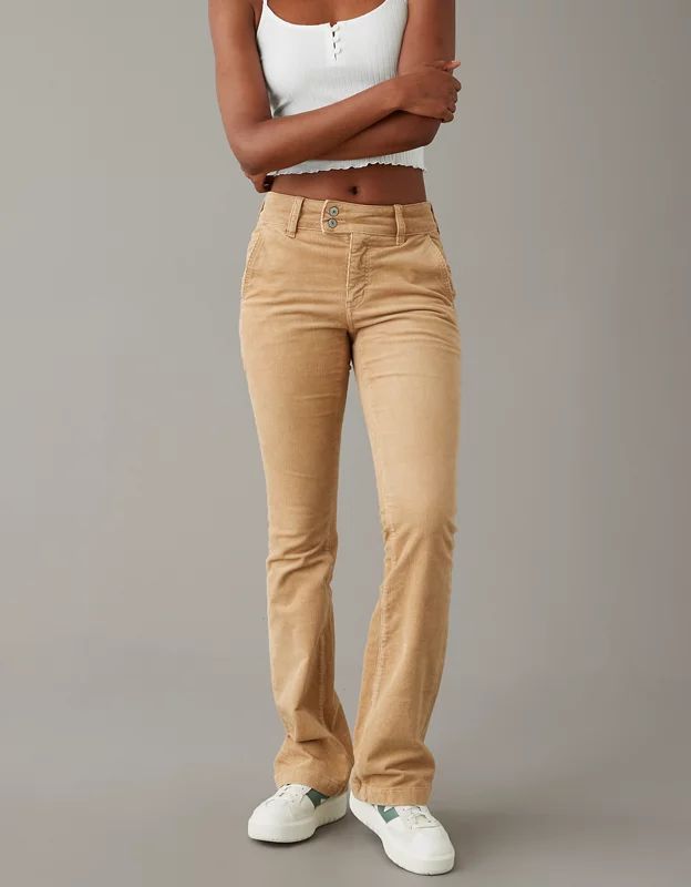 AE Stretch High-Waisted Kick Boot Corduroy Pant | American Eagle Outfitters (US & CA)