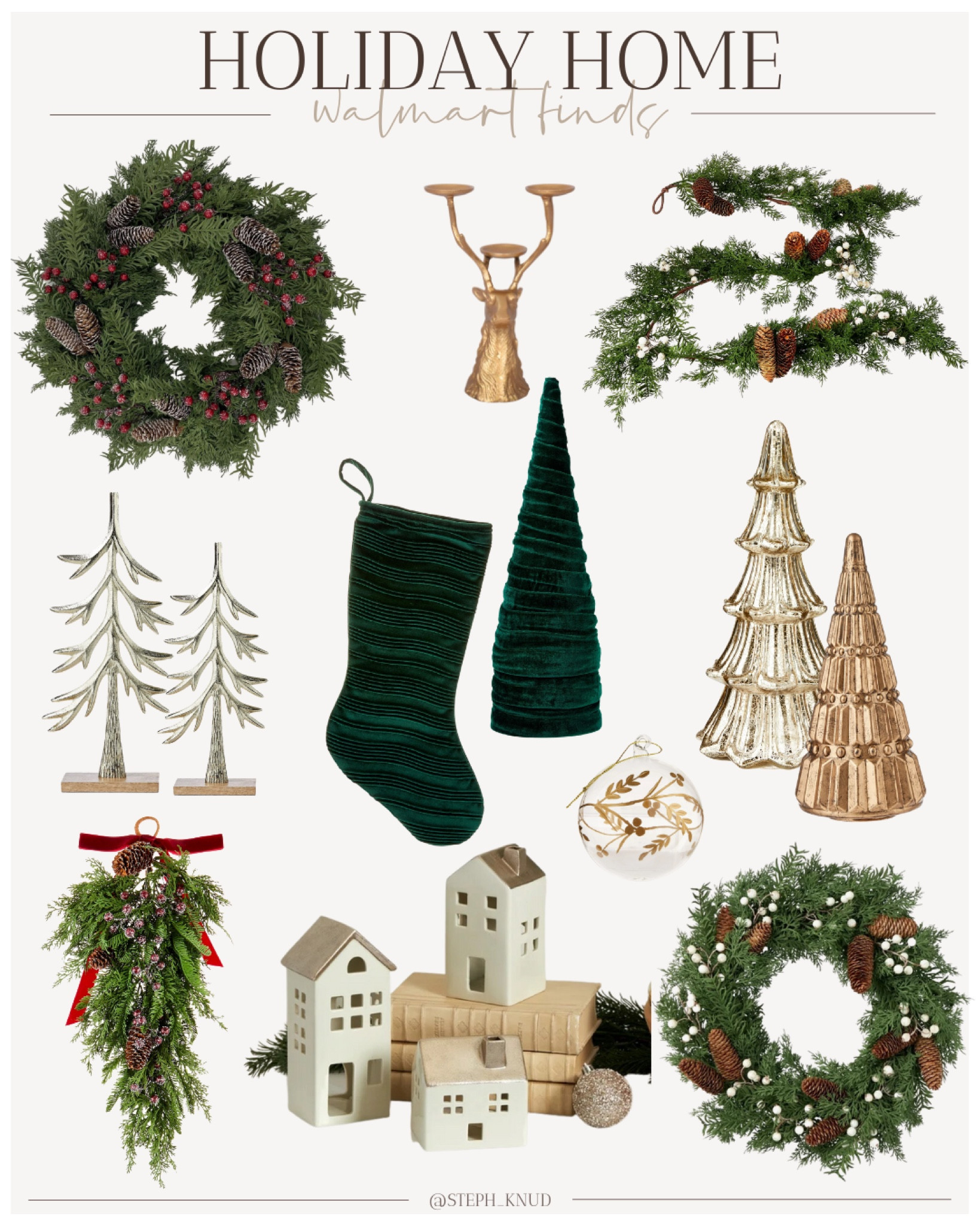 Walmart Christmas holiday decor finds! Great style and prices!! 

#LTKSeasonal #LTKhome #LTKHoliday