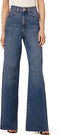 The Mia High Waist Raw Hem Flare Jeans | Nordstrom