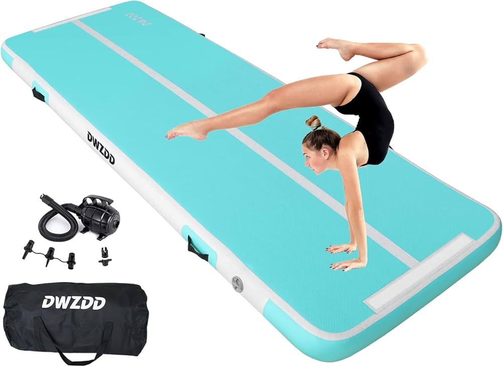 Dwzdd Gymnastics Air Mat 10ft/13ft/16ft/20ft Tumbling Mat Inflatable Gymnastics Tumble Track for ... | Amazon (US)