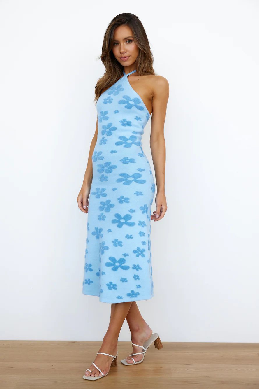 Finders Keepers POPPY MIDI DRESS BLUE FLORAL | Hello Molly