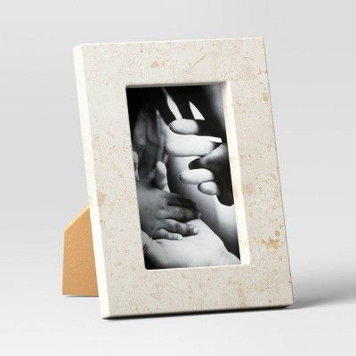 4" x 6" Marble Stone Table Frame Natural - Threshold™ | Target