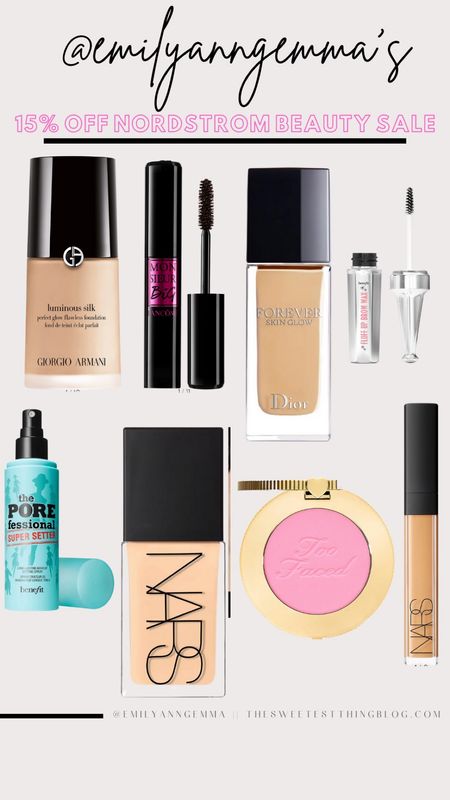 Makeup. Foundation. Blush. Finishing Spray. Concealer. Beauty. Nordstrom. Sale  @nordstrom #NordstromPartner 

#LTKbeauty #LTKsalealert
