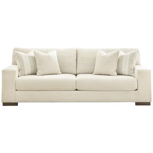 Maggie 96" Square Arm Sofa with Reversible Cushions | Wayfair North America