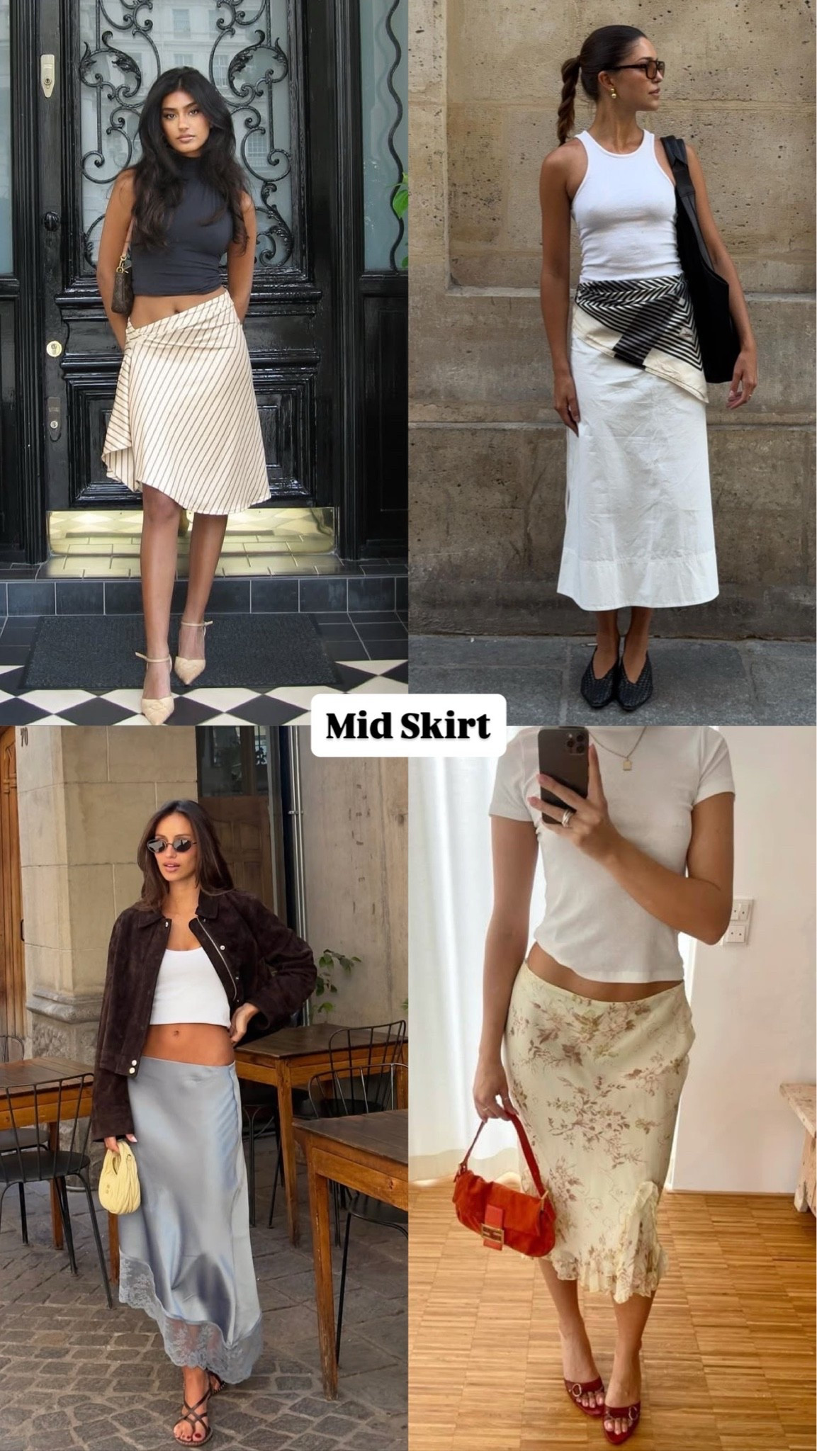 An easy midi skirt always feels polished. cool girl fashion trendy staple 🎀
#ChicStyle #EverydayFashion #LTKFashion

#LTKootd #LTKSaleAlert