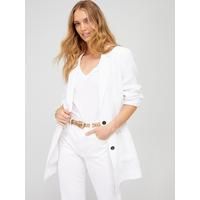 Tommy Hilfiger Linen Relaxed Blazer - White | Very (UK)