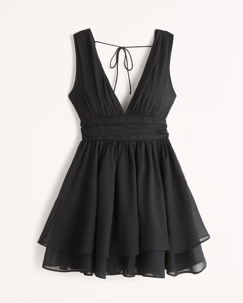 Flirty Drama Mini Dress | Abercrombie & Fitch (US)