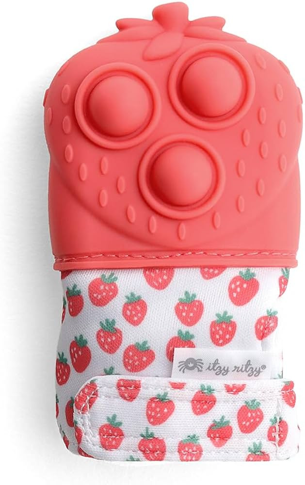 Itzy Ritzy Popper Teether Mitt (Strawberry) | Amazon (US)