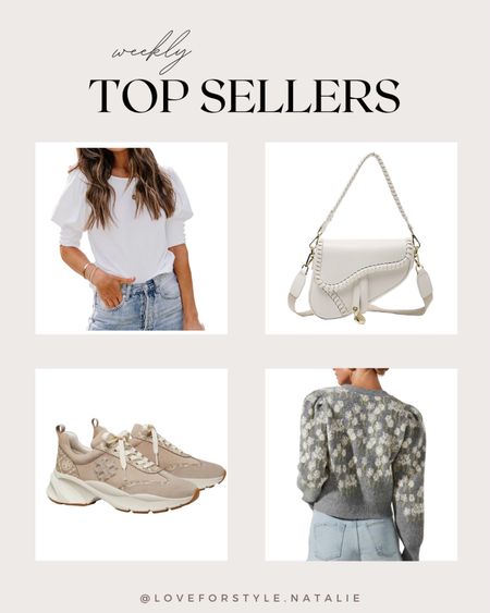 Weekly Top Sellers - Amazon white blouse | Tory Burch sneakers | Womens Sweater | Tory Burch sneakers #LTKitbag #LTKunder50 #LTKstyletip #LTKsalealert #LTKfamily



#LTKshoecrush #LTKSeasonal #LTKFind