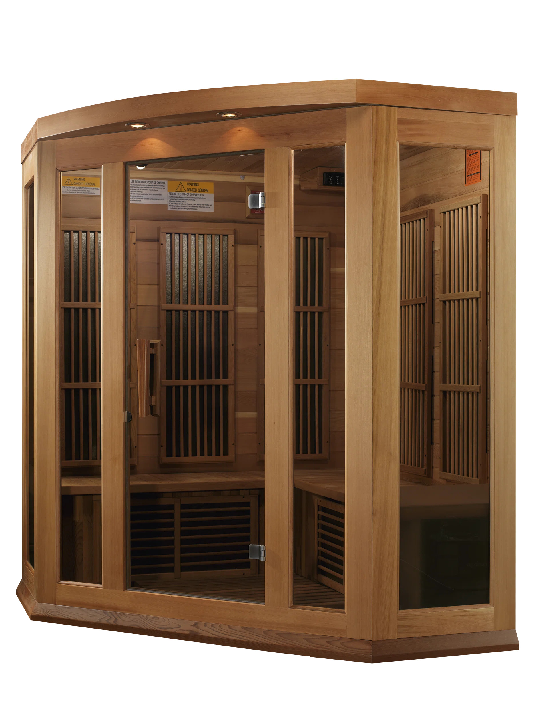 Dynamic Infrared 3 - Person FAR Infrared Sauna in Cedar | Wayfair North America