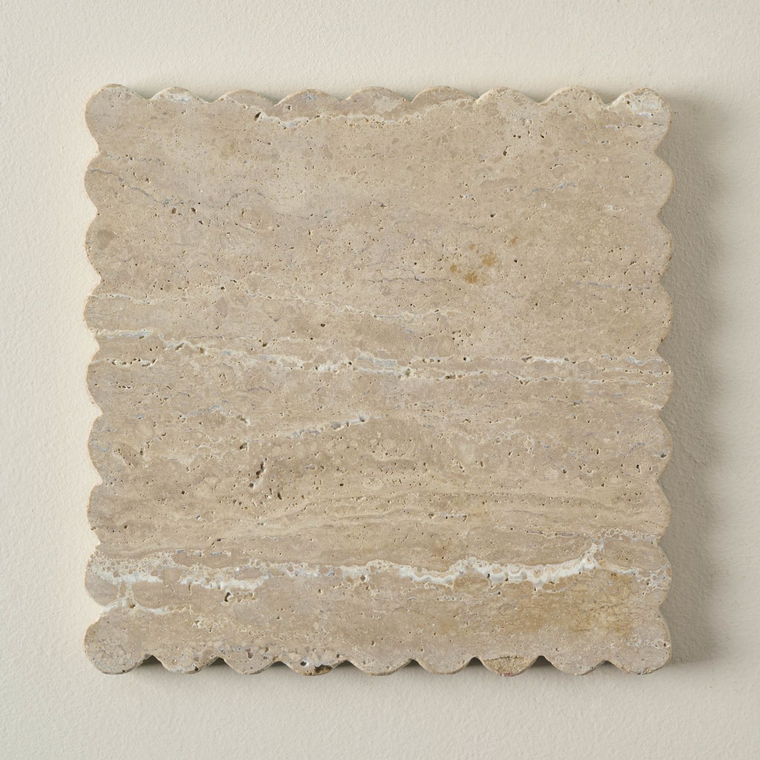 Travertine Scalloped Trivet | Magnolia