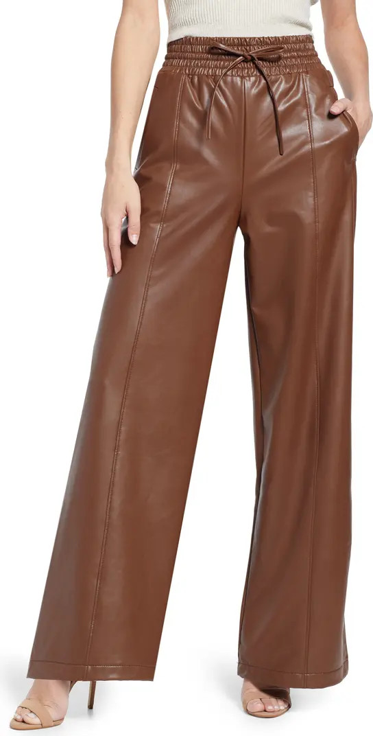 Faux Leather Wide Leg Pants | Nordstrom